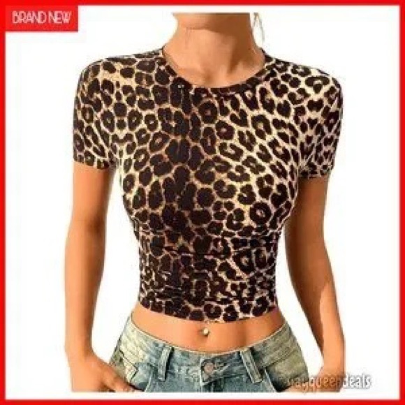 Tops - Leopard Print Women's Top